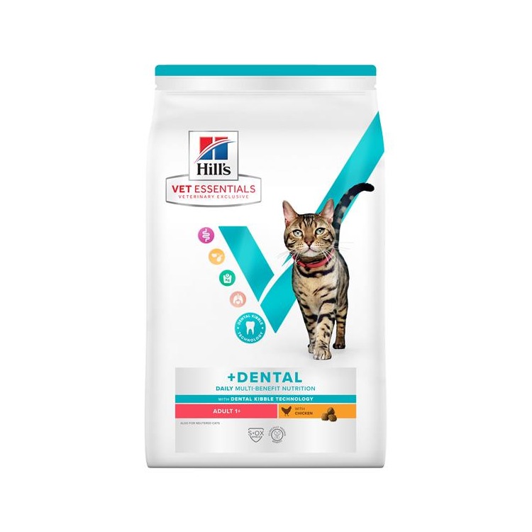 HILLS VE Feline Multi Benefit Adult Dental chicken 1,5 kg